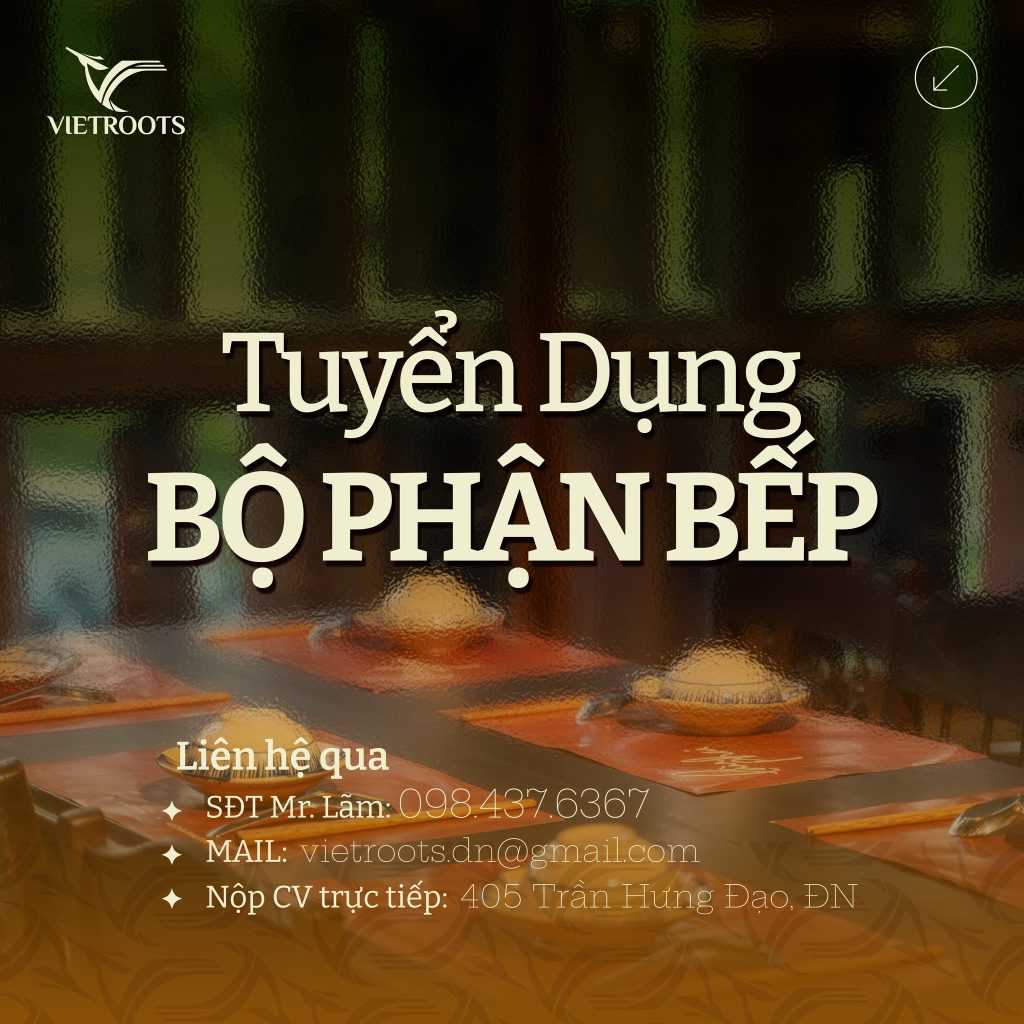 Nhà hàng lâuphai tuyển bổ sung Bộ phận bếp 1 t 1