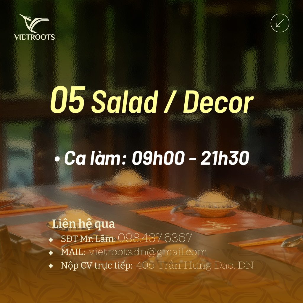 Nhà hàng lâuphai tuyển bổ sung Bộ phận bếp 4 t 4